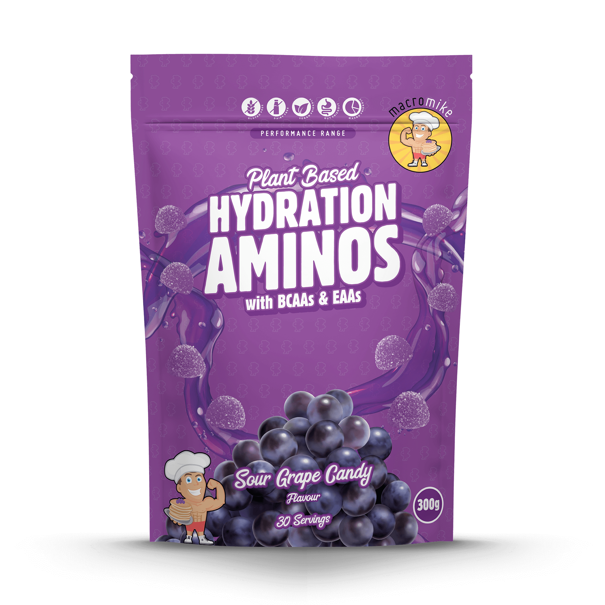 Sour Grape Candy Hydration Aminos (300g Bag)