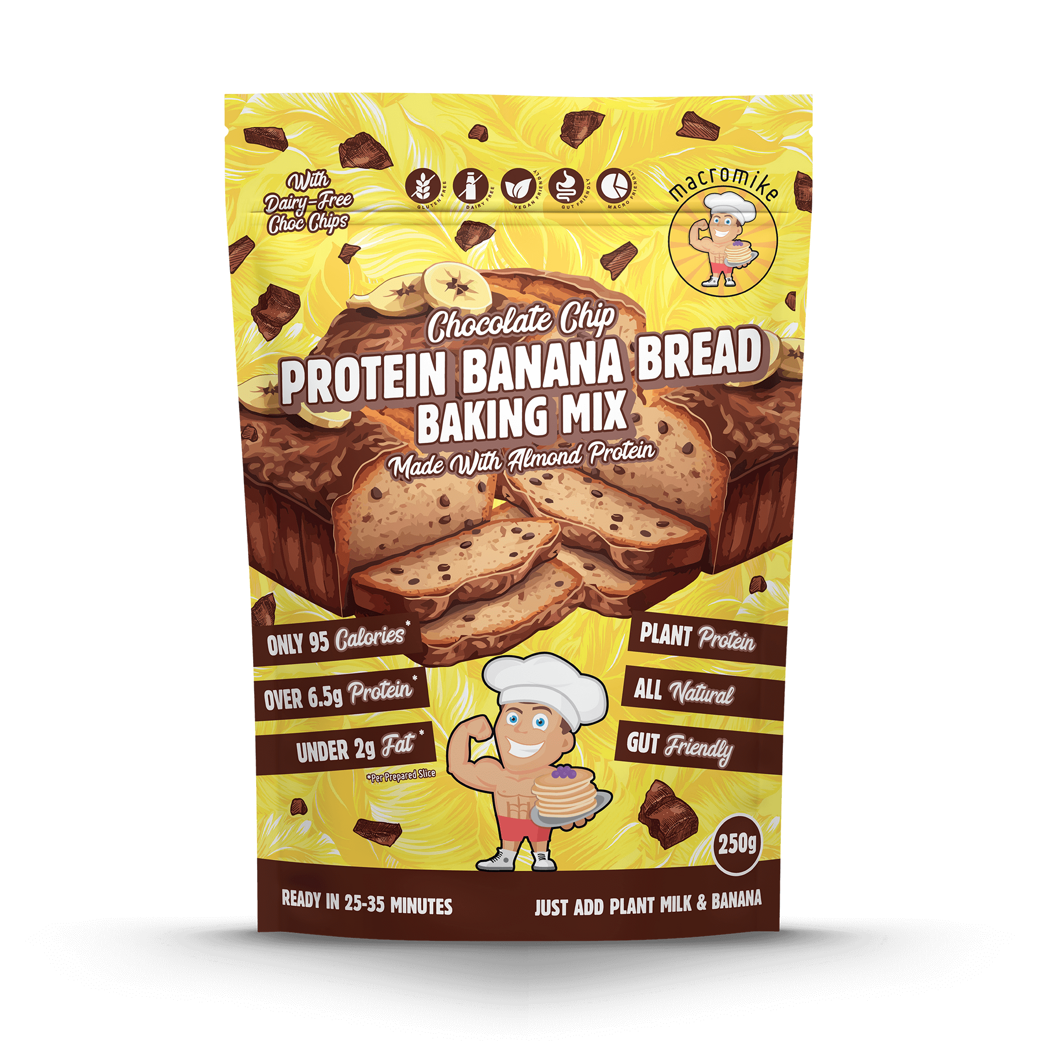 Chocolate Chip Banana Bread Baking Mix (250g Bag)