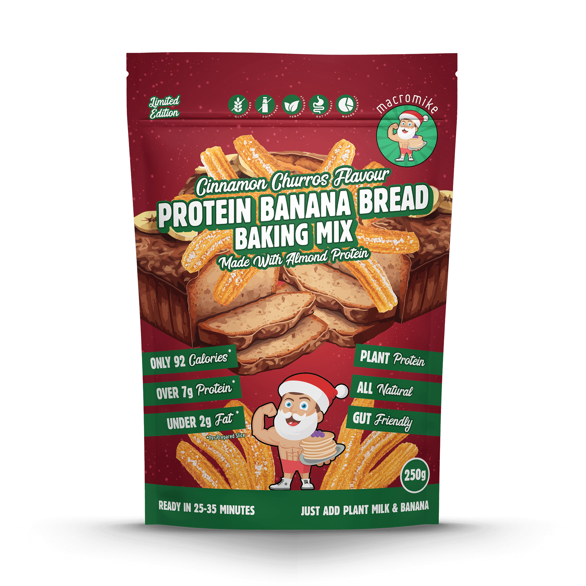 Cinnamon Churros Protein Banana Bread Baking Mix (250g)