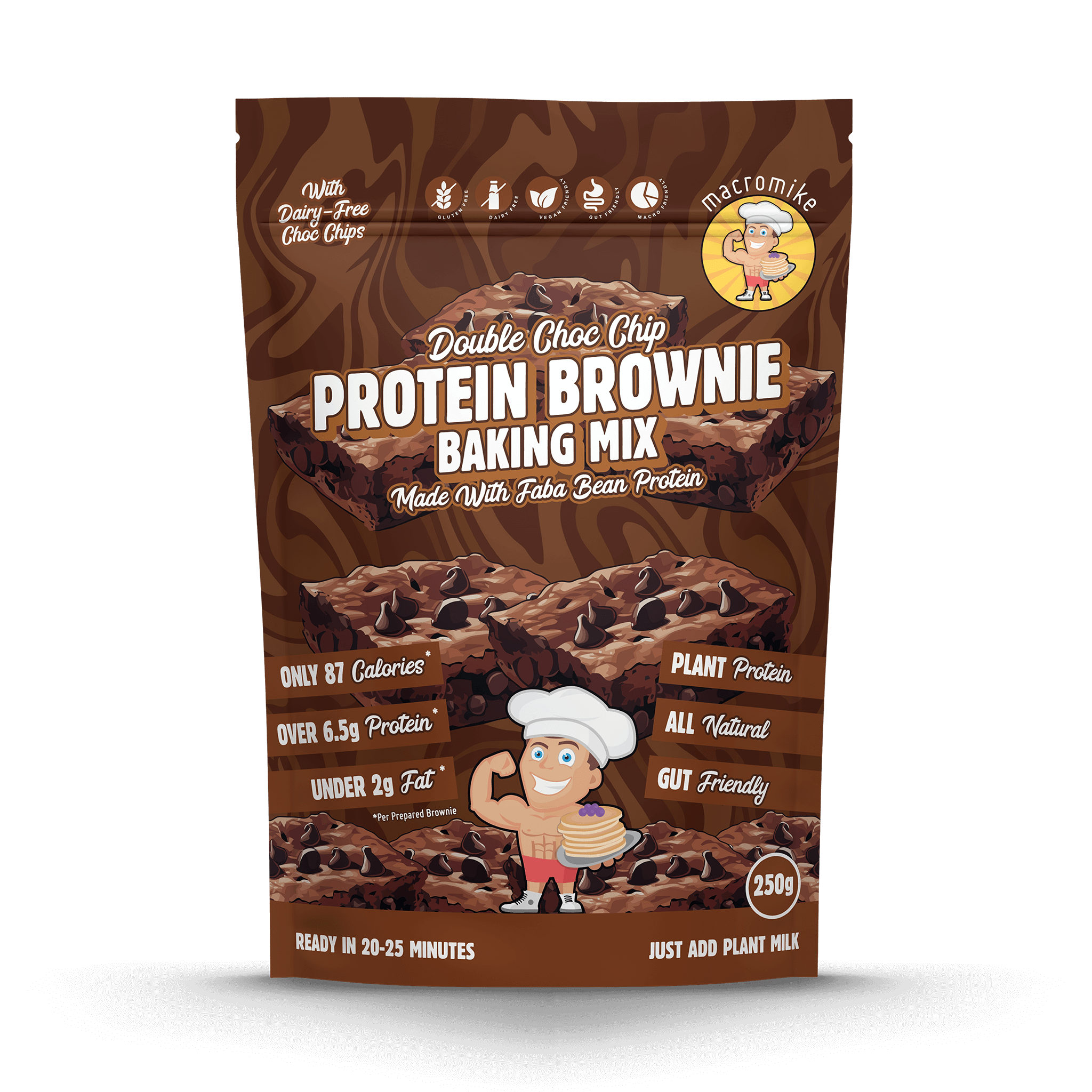 Double Choc Chip Brownie Baking Mix (250g Bag)