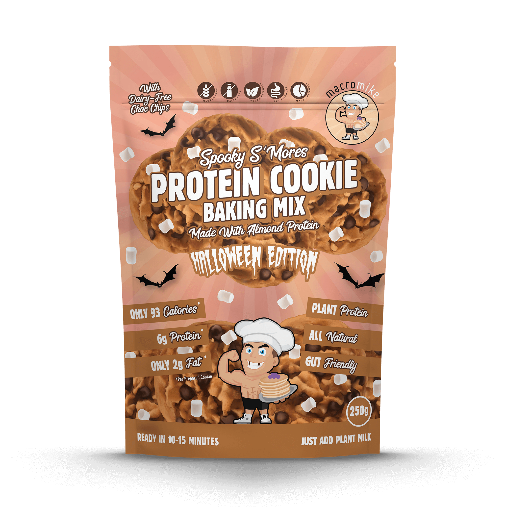 Spooky S'mores Almond Protein Cookie Mix (250g Bag)
