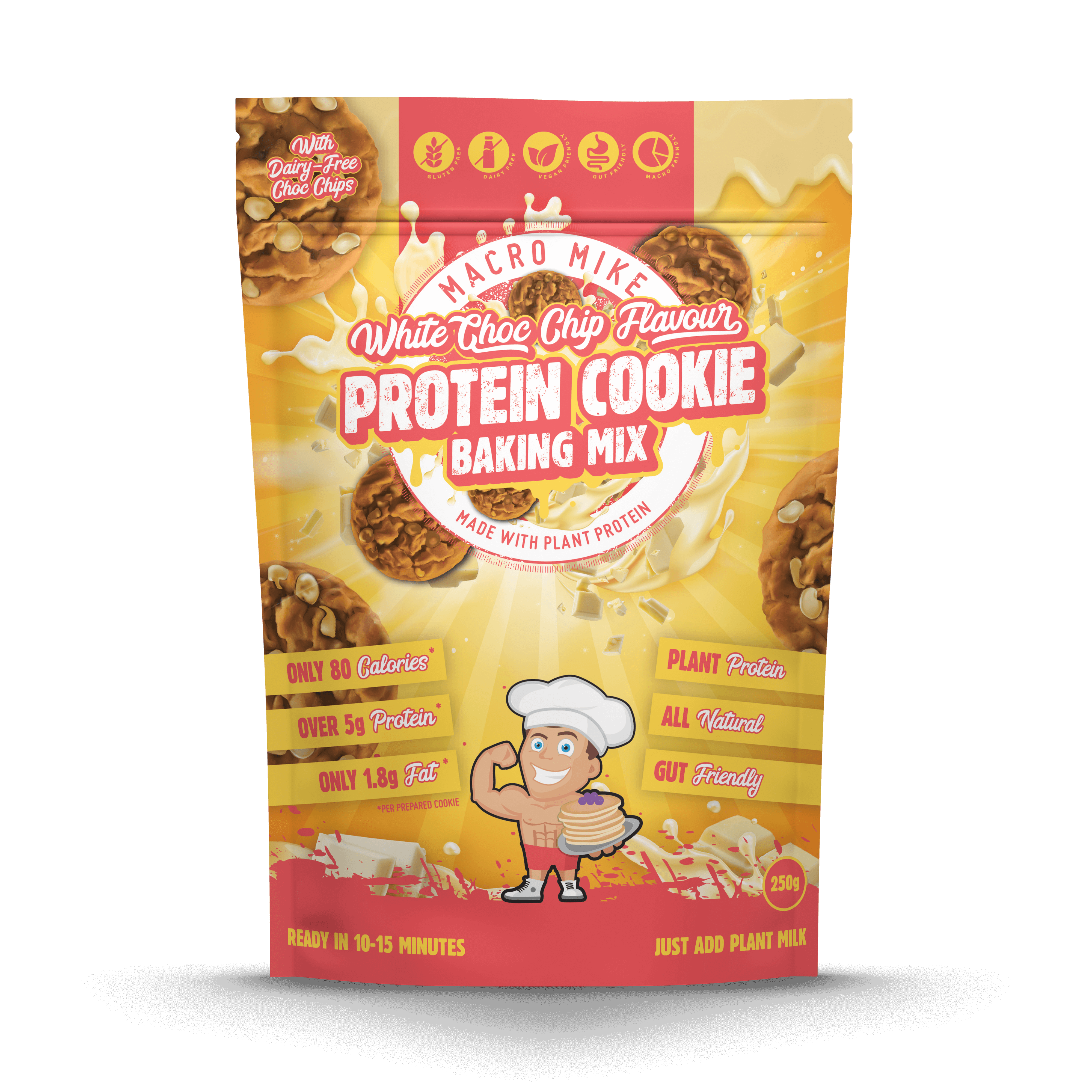 White Choc Chip Cookie Baking Mix (250g Bag)