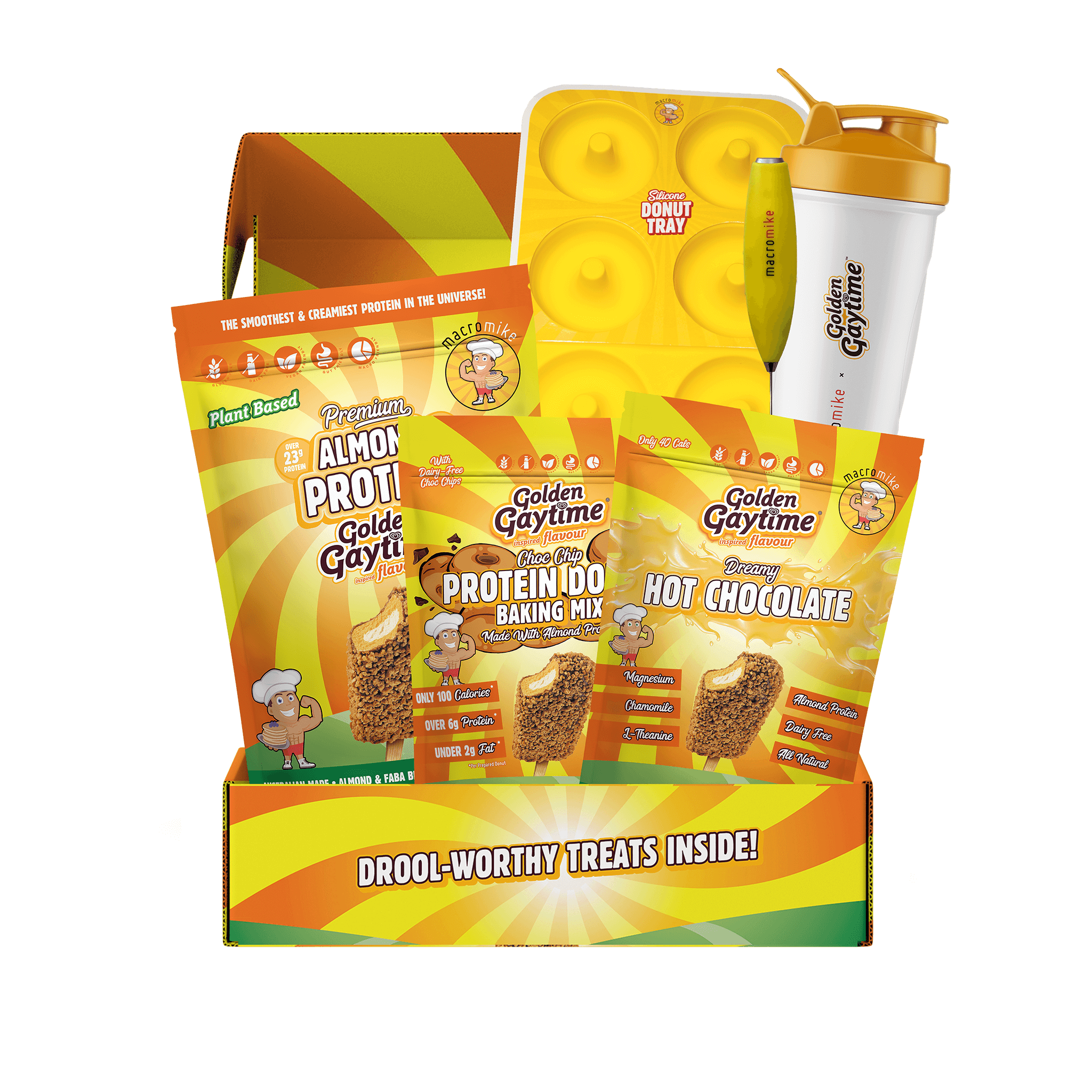 Macro Mike x Golden Gaytime Collaboration Mega Box