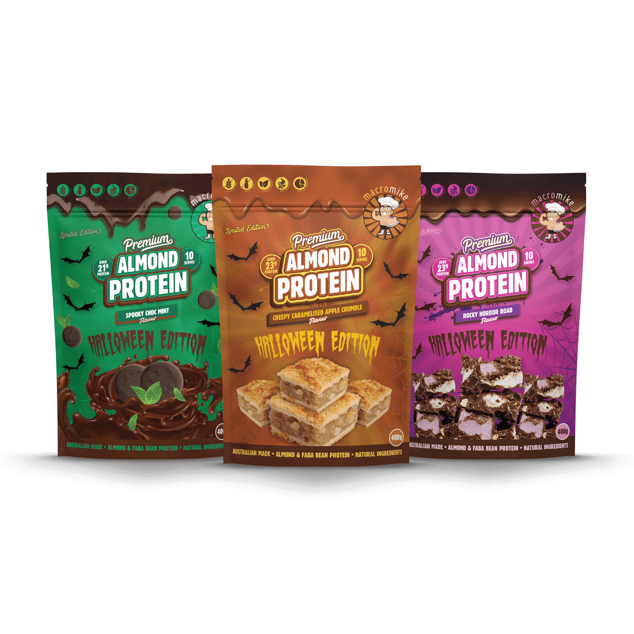 Halloween '25 Premium Almond Protein 400g Bundle