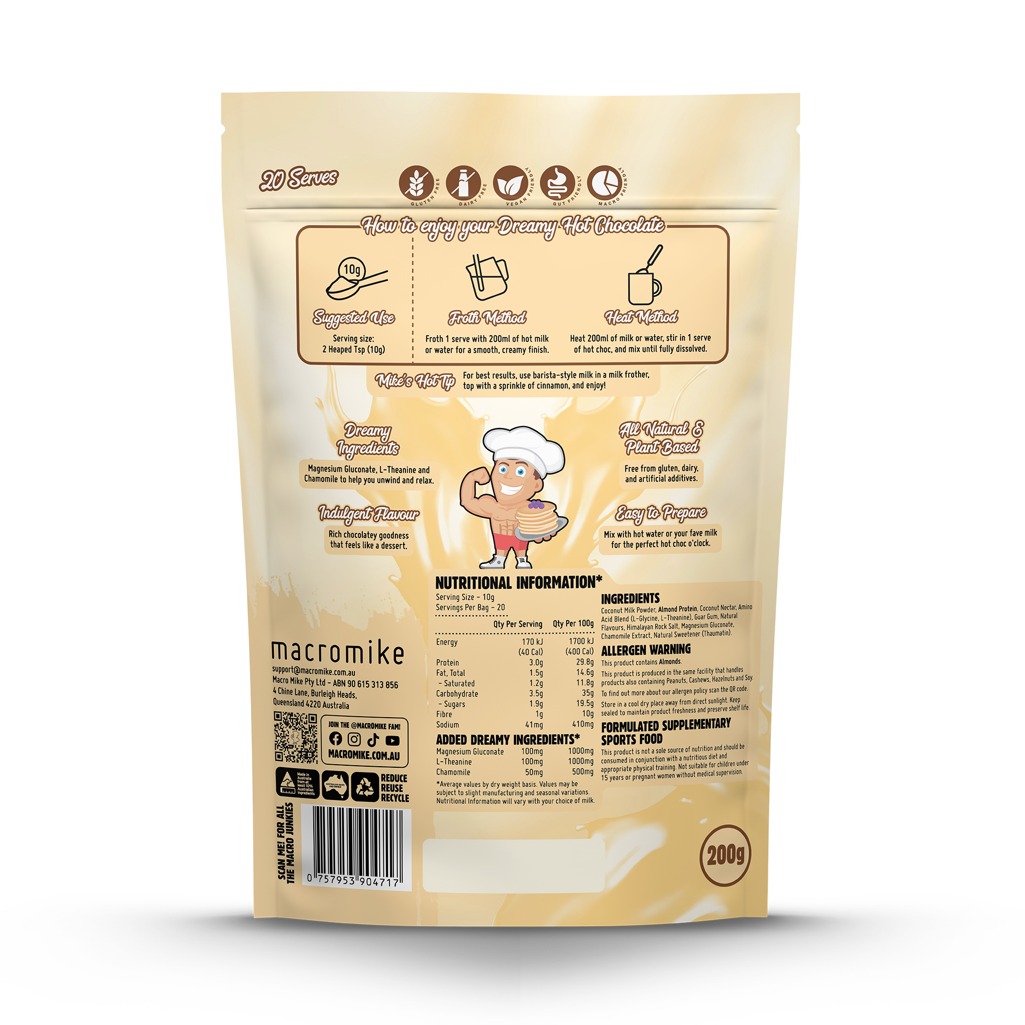 Creamy White Choc Dreamy Hot Chocolate (200g Bag)