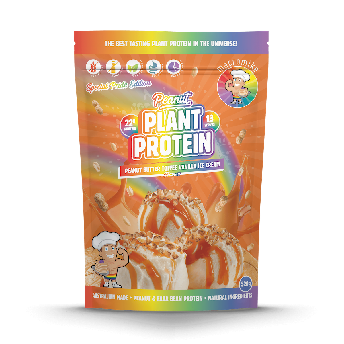 Peanut Butter Toffee Vanilla Ice Cream Protein (520g Bag)