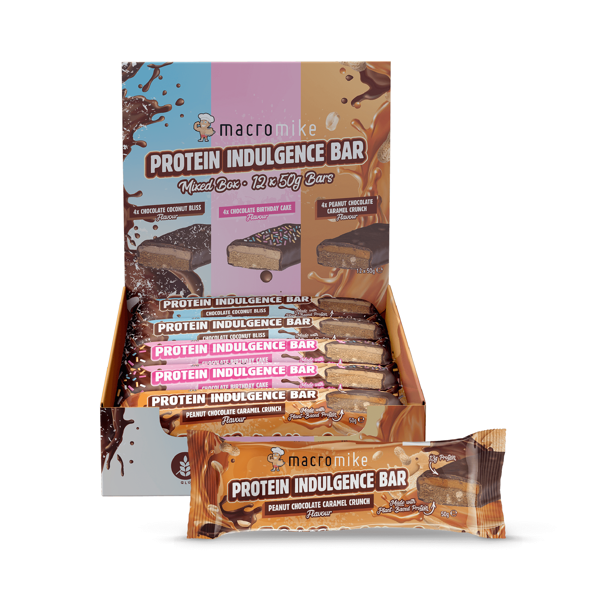 Indulgence Bar Mixed Box (Box of 12 x 50g)
