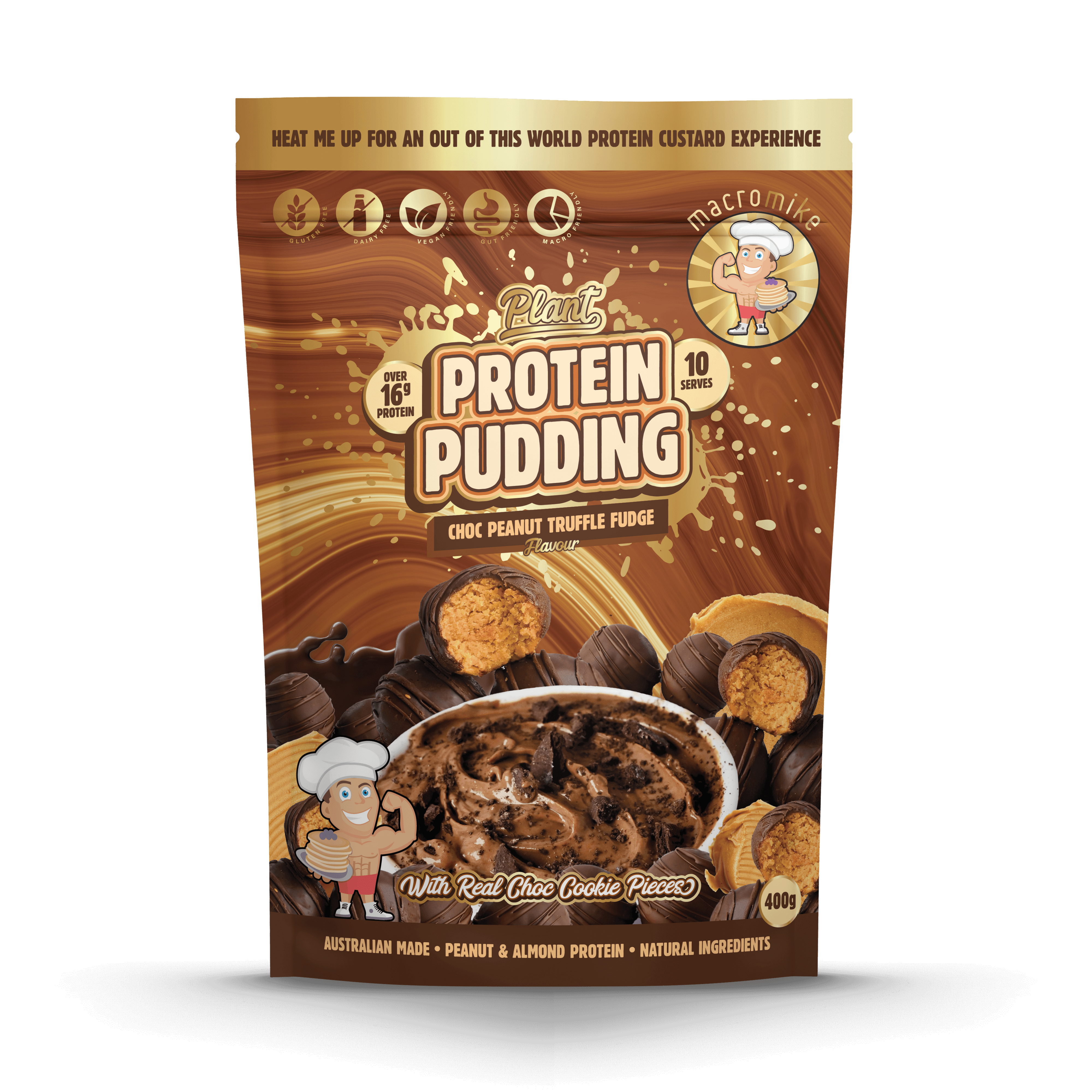 Choc Peanut Truffle Fudge Plant Protein Pudding (400g)