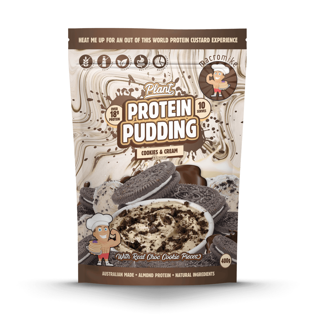 Cookies & Cream Plant Protein Pudding (400g) Macro Mike