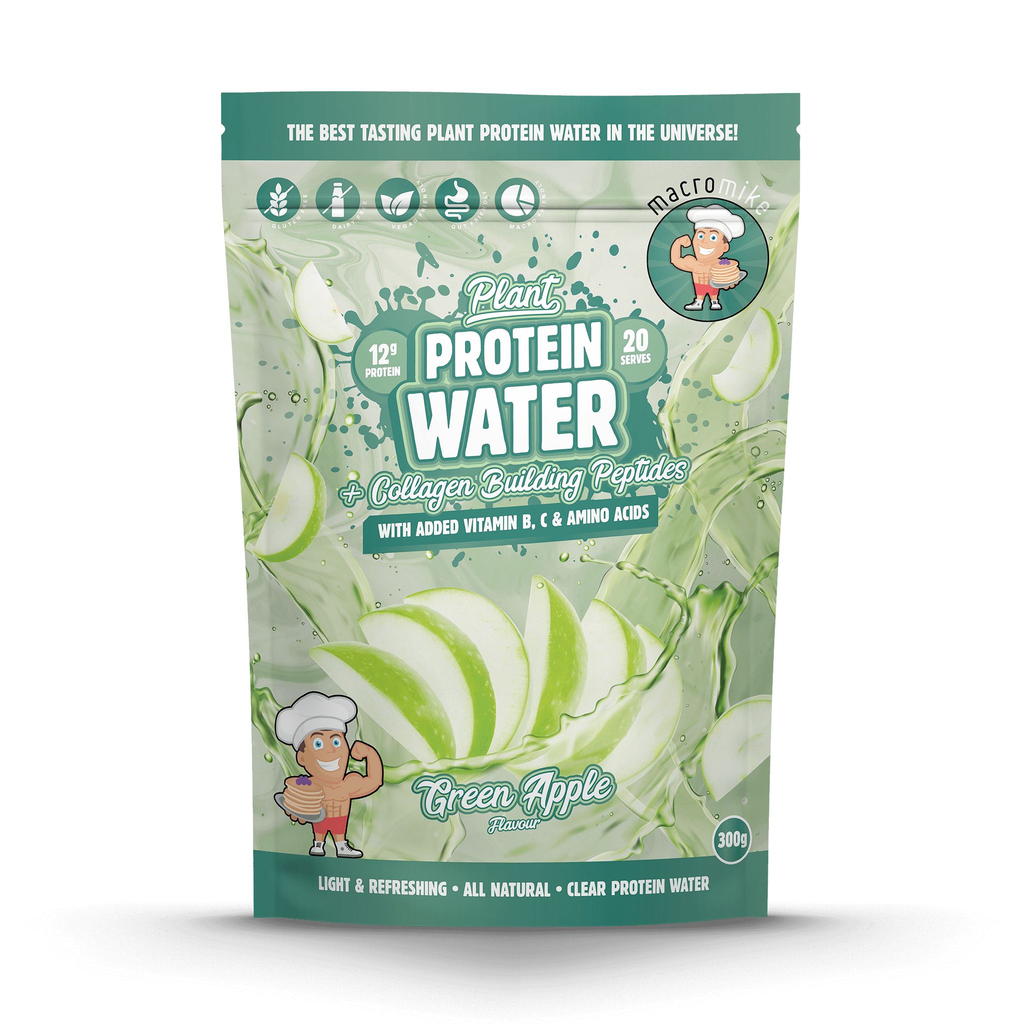Green Apple Plant Protein Water (300g Bag)