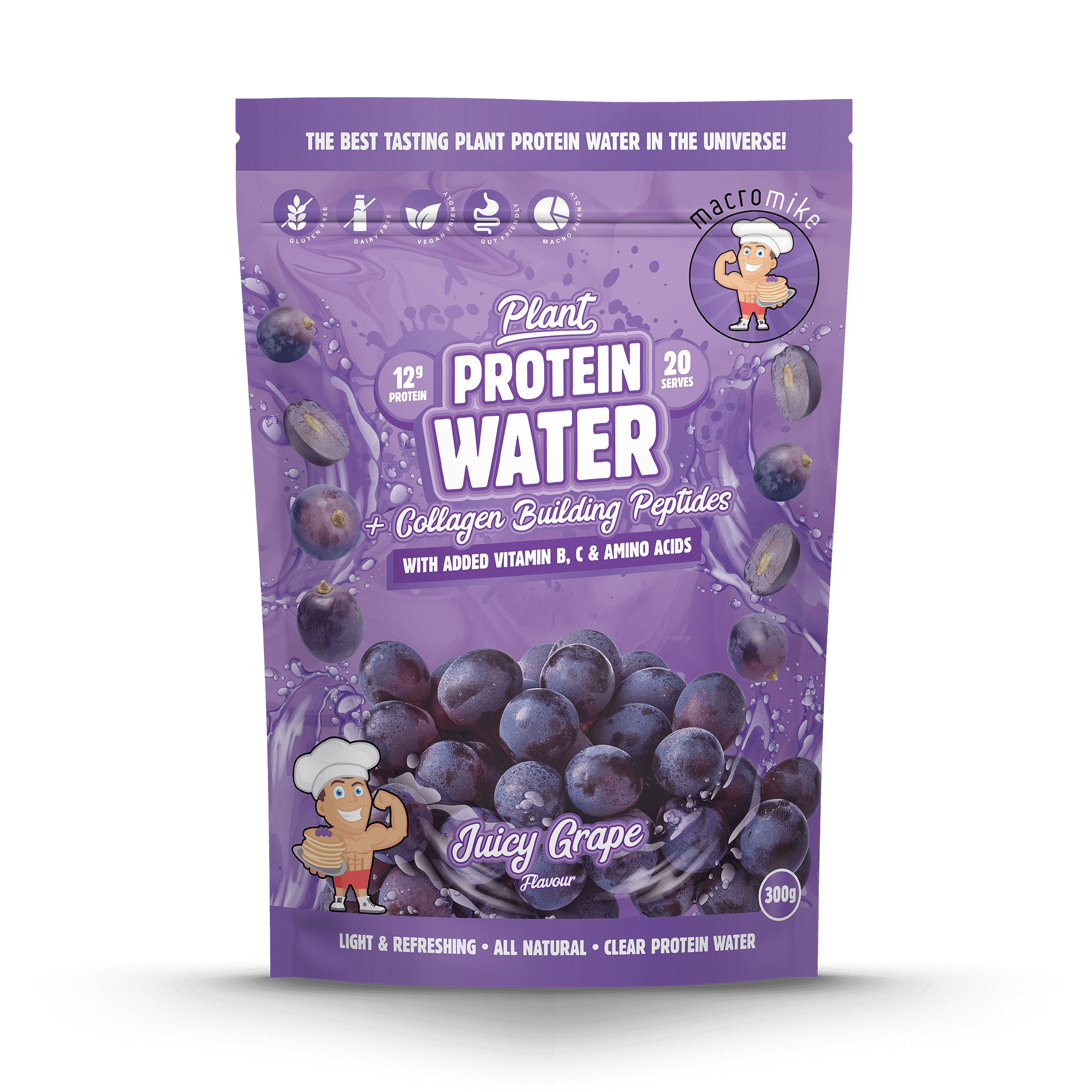 Juicy Grape Plant Protein Water (300g Bag)