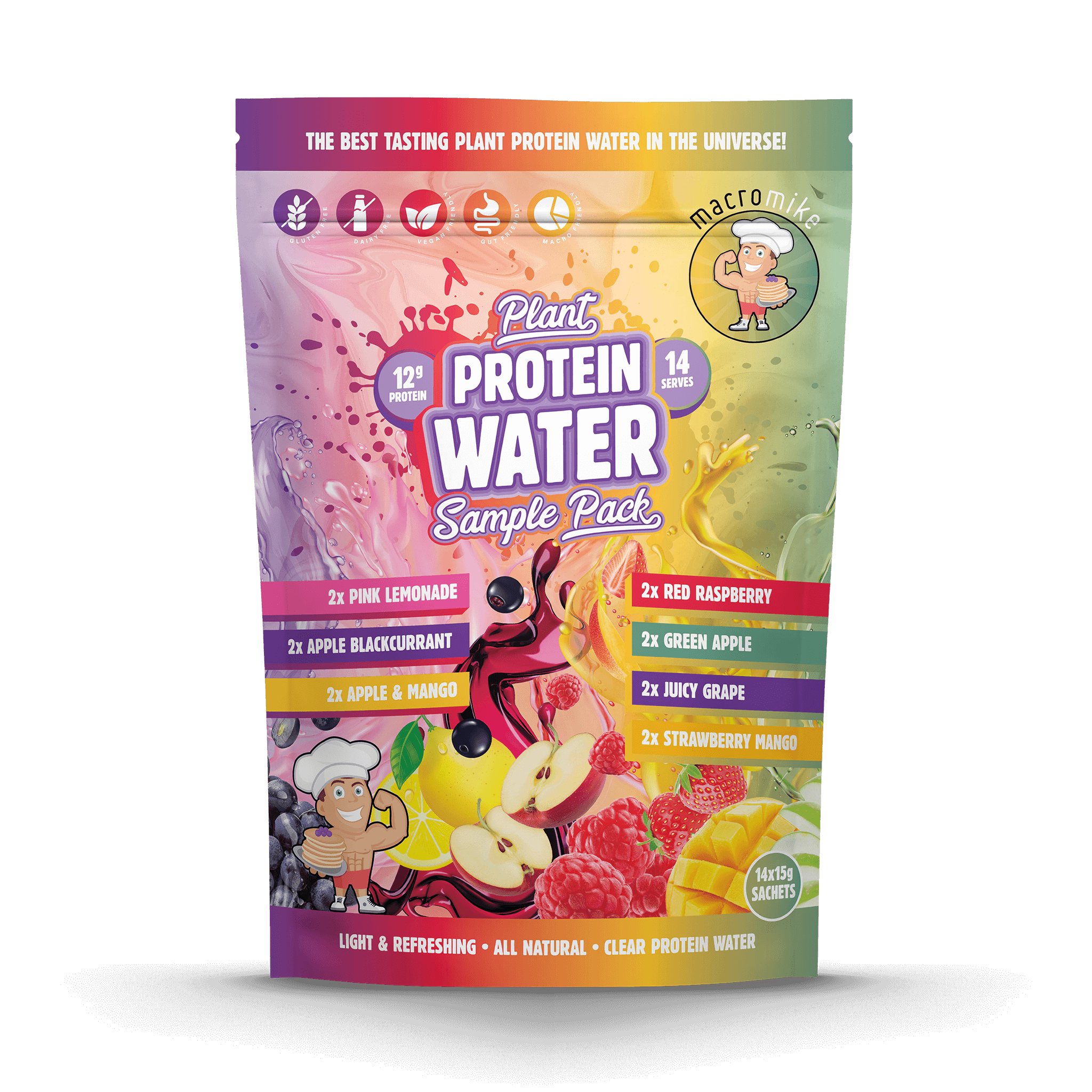 Plant Protein Water Sample Pack - 14 x 15g Sachets