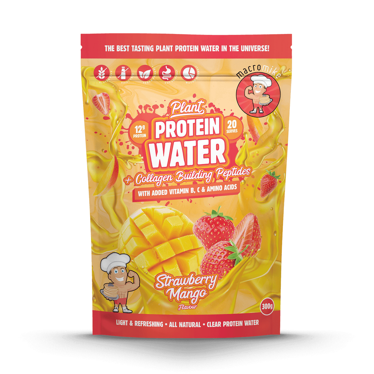 Apple and Mango Plant Protein Water | Macro Mike