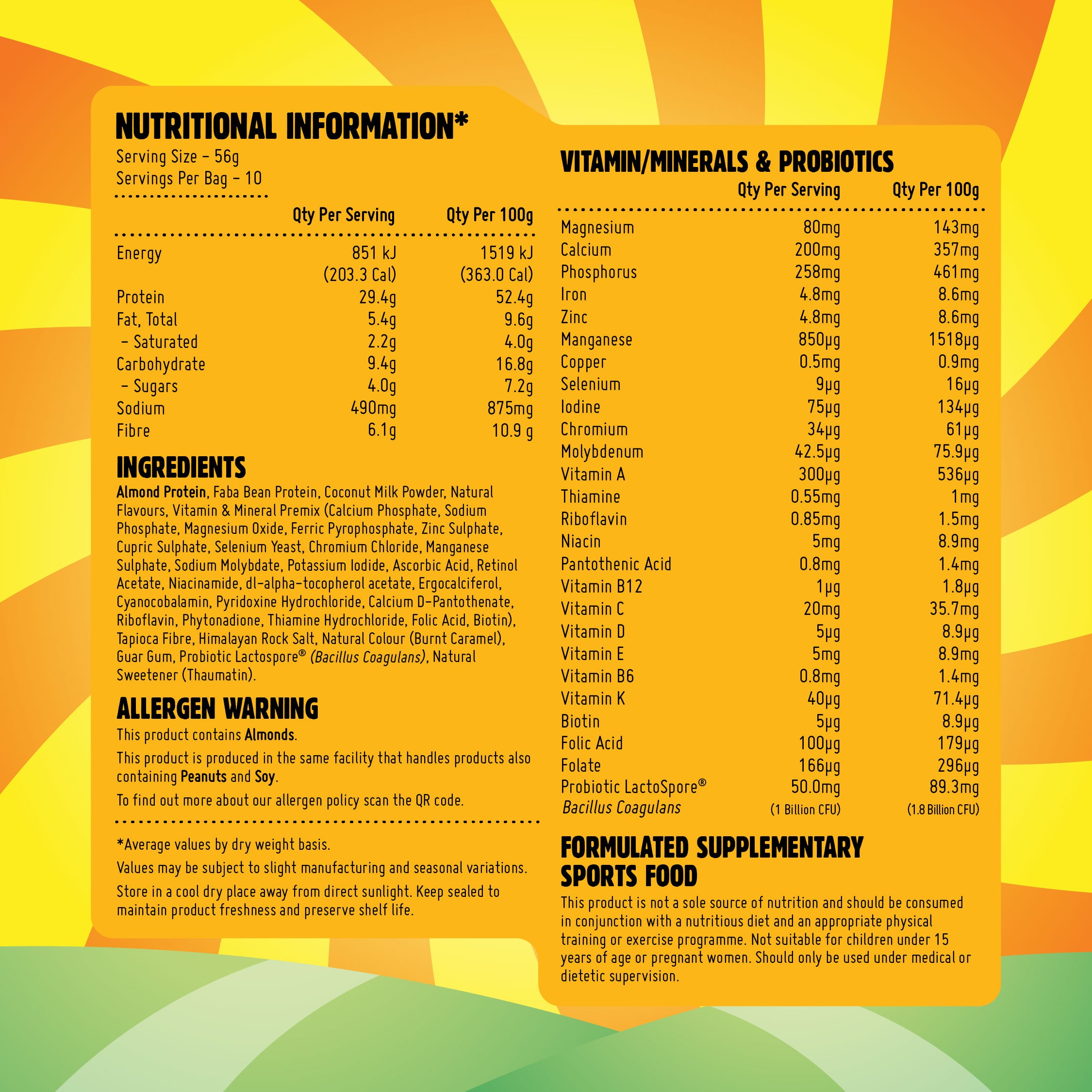 Macro Mike x Golden Gaytime Almond Macro Shake Meal Replacement (560g Bag)