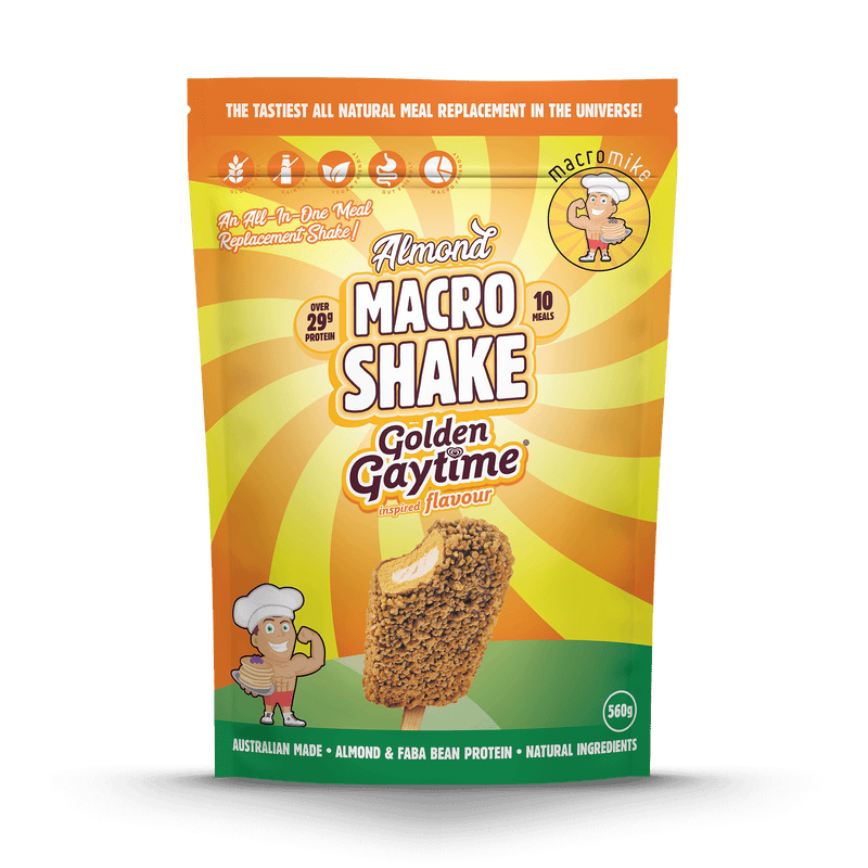 Macro Mike x Golden Gaytime Almond Macro Shake Meal Replacement (560g Bag)