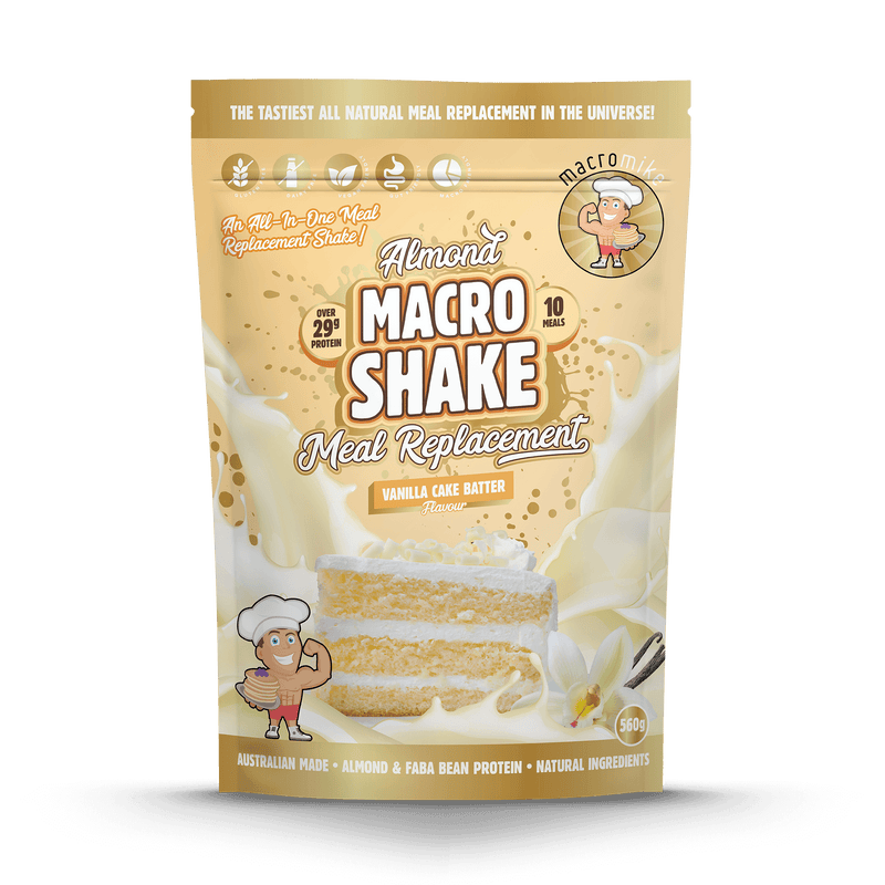 Vanilla Cake Batter Almond Macro Shake Meal Replacement (560g Bag)