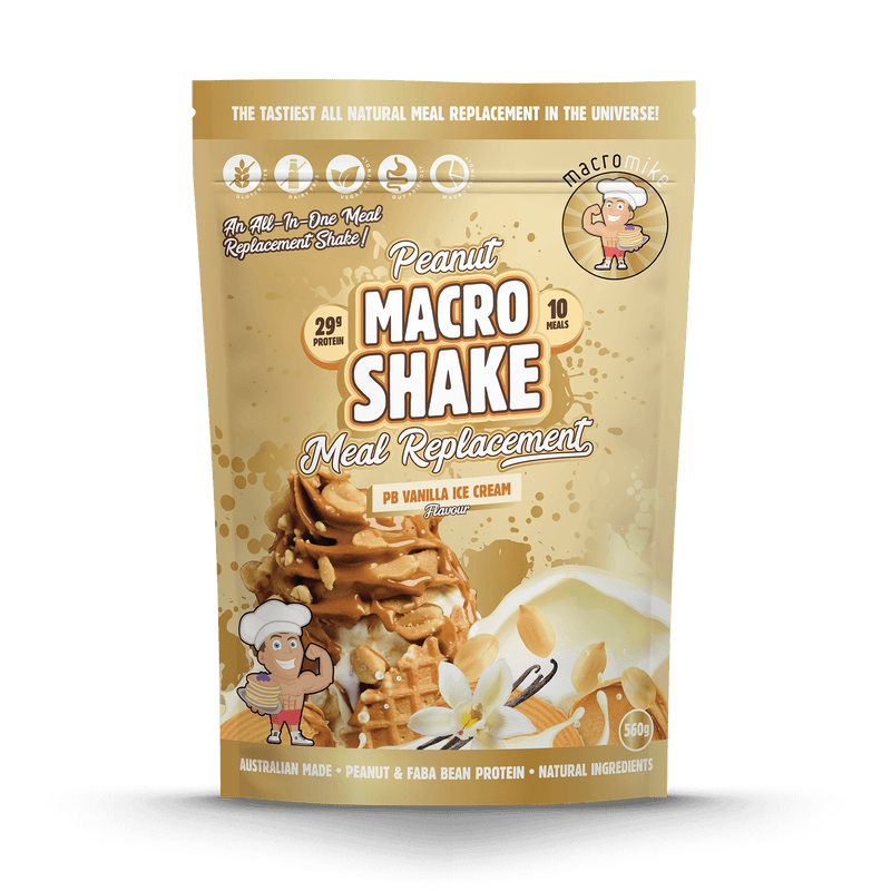 PB Vanilla Ice Cream Peanut Macro Shake Meal Replacement (560g Bag)