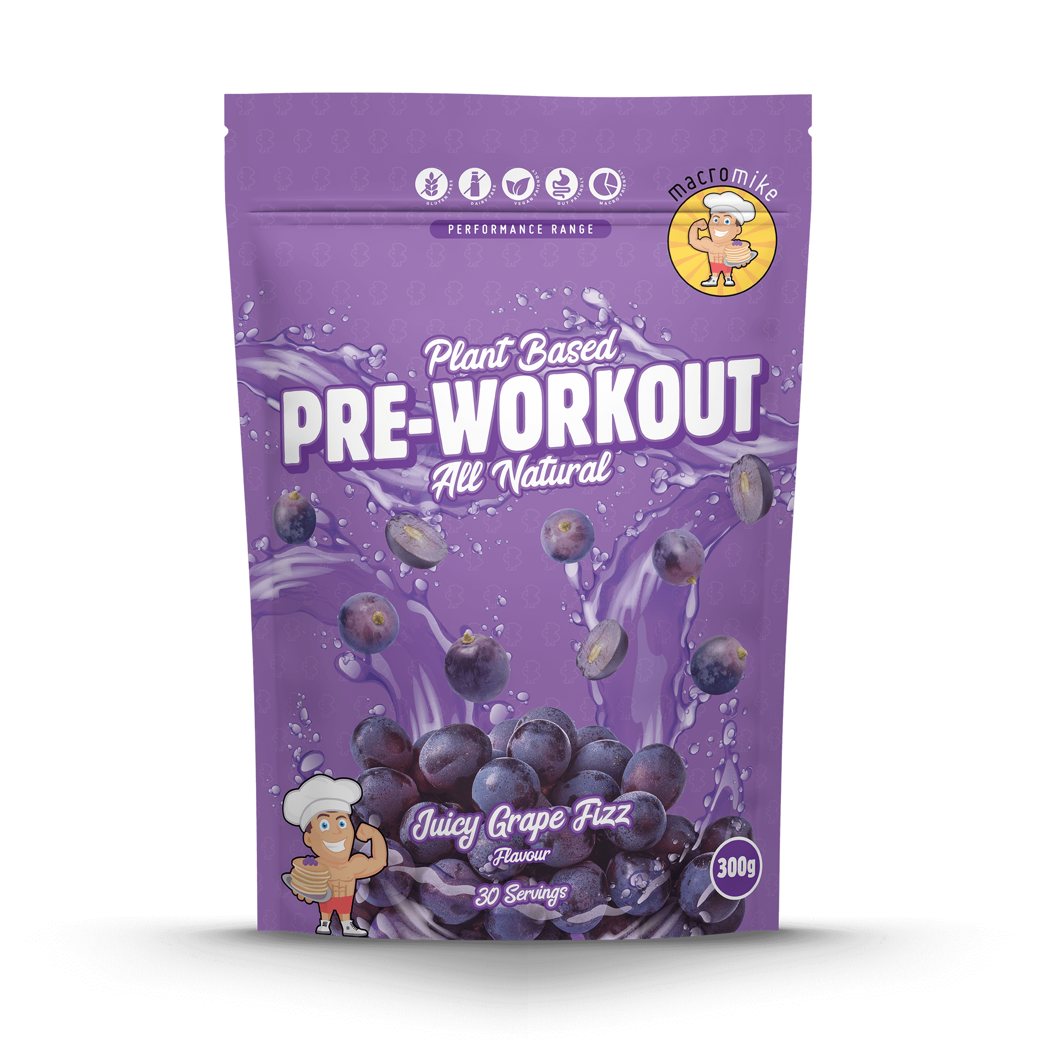 Juicy Grape Fizz Pre-Workout (300g Bag)