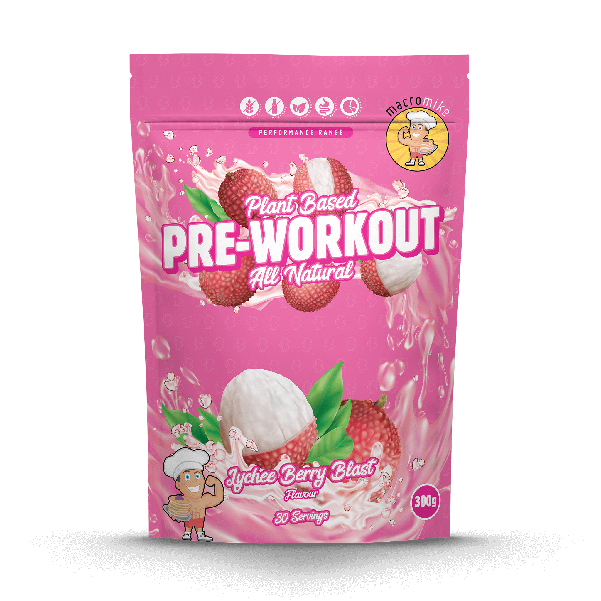 Lychee Berry Blast Pre-Workout (300g Bag)