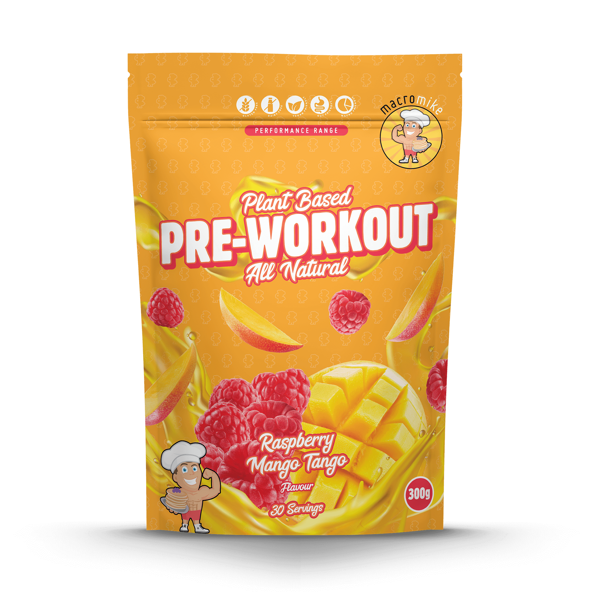 Raspberry Mango Tango Pre-Workout (300g Bag)