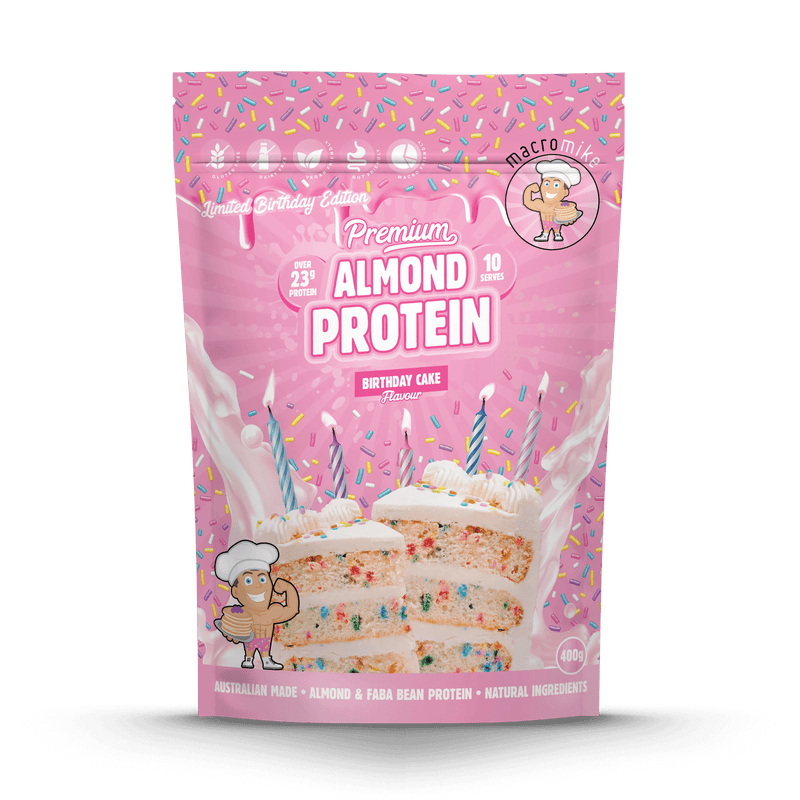 Birthday Cake Premium Almond Protein (400g Bag)
