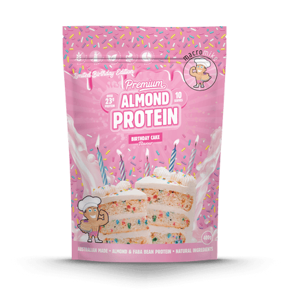 Birthday Cake Premium Almond Protein (400g Bag)