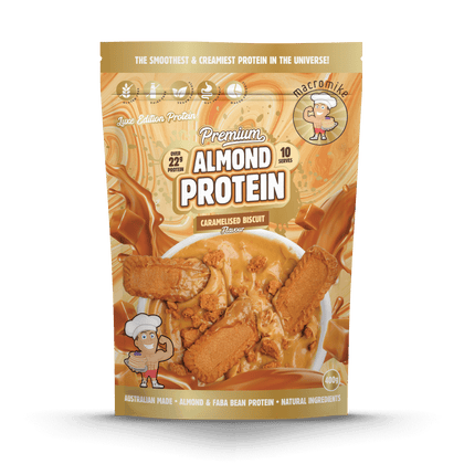 Caramelised Biscuit Premium Almond Protein (400g Bag)