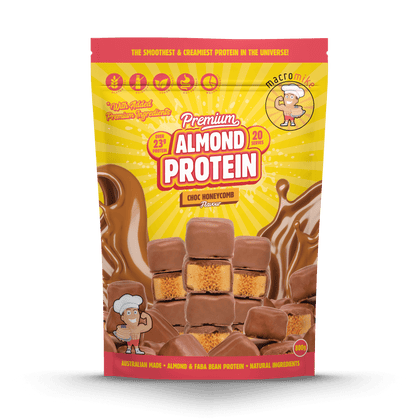 Choc Honeycomb Premium Almond Protein (800g Bag)