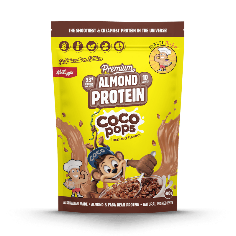 Macro Mike x Kellogg's Coco Pops Premium Almond Protein (400g Bag)