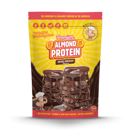 Deluxe Chocolate Premium Almond Protein (800g Bag)