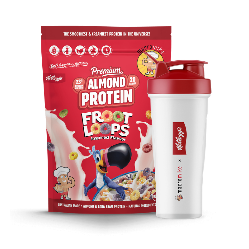 Macro Mike x Kellogg's Froot Loops Premium Almond Protein (800g Bag)