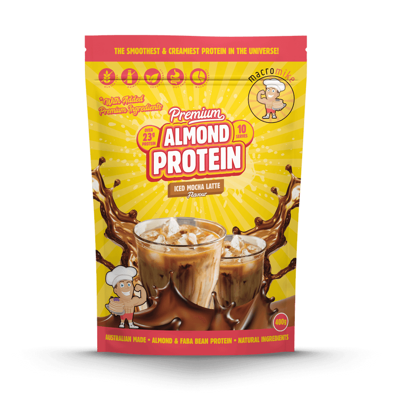 Iced Mocha Latte Premium Almond Protein (400g Bag)