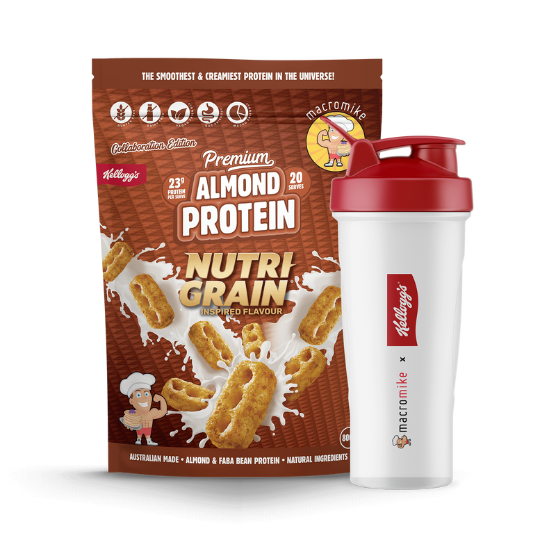 Macro Mike x Kellogg's Nutri-Grain Premium Almond Protein (800g Bag)