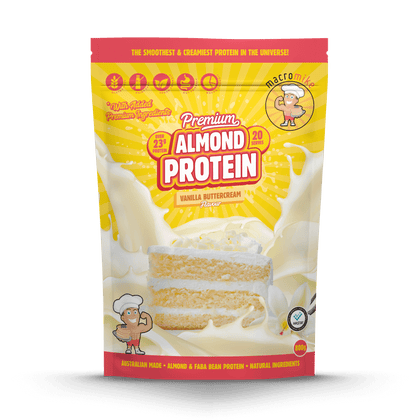 Vanilla Buttercream Premium Almond Protein (800g Bag)