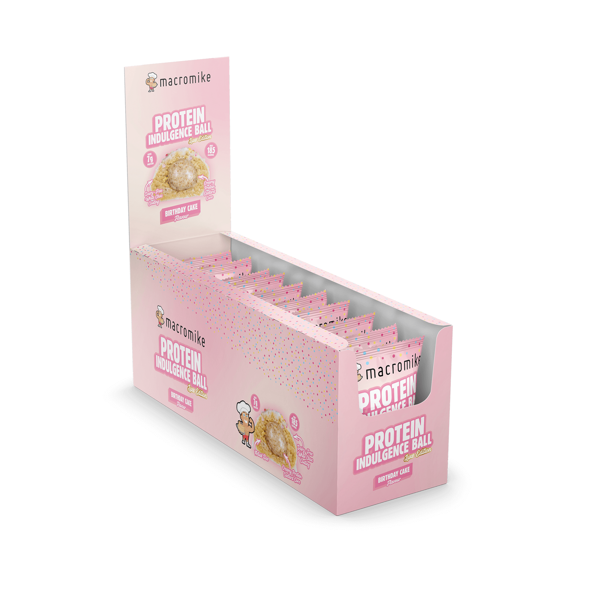 Birthday Cake Protein Indulgence Ball (Box of 12 x 40g)