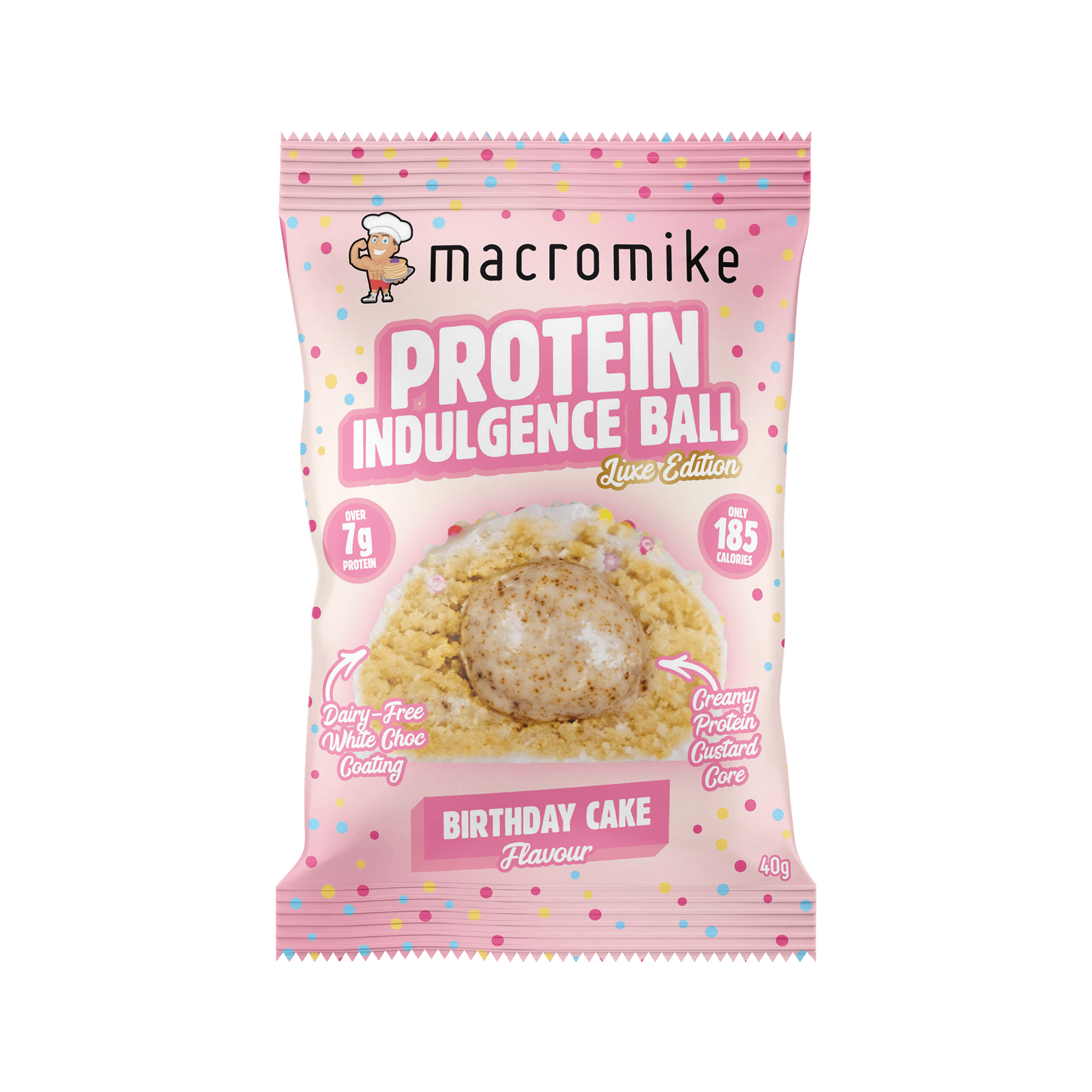 Birthday Cake Protein Indulgence Ball (1 x 40g)