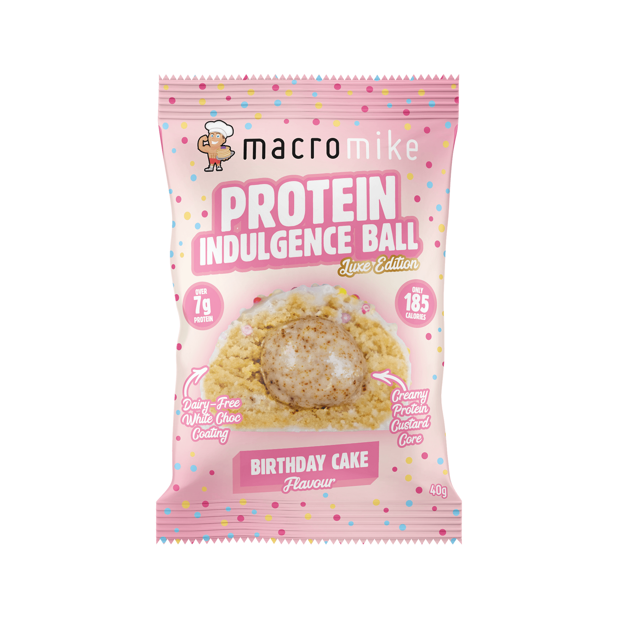 Birthday Cake Protein Indulgence Ball (1 x 40g)