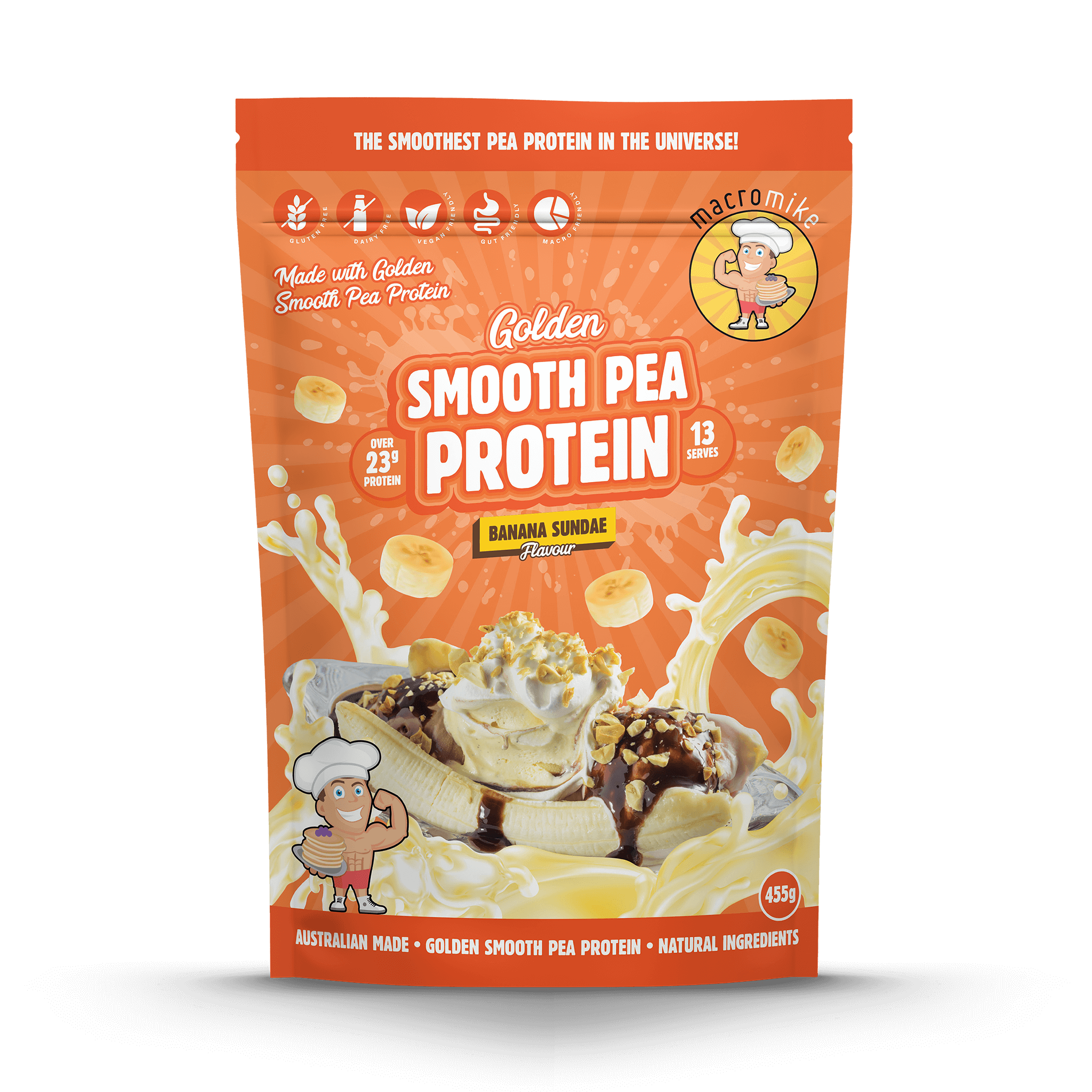Banana Sundae Golden Smooth Pea Protein (455g Bag)