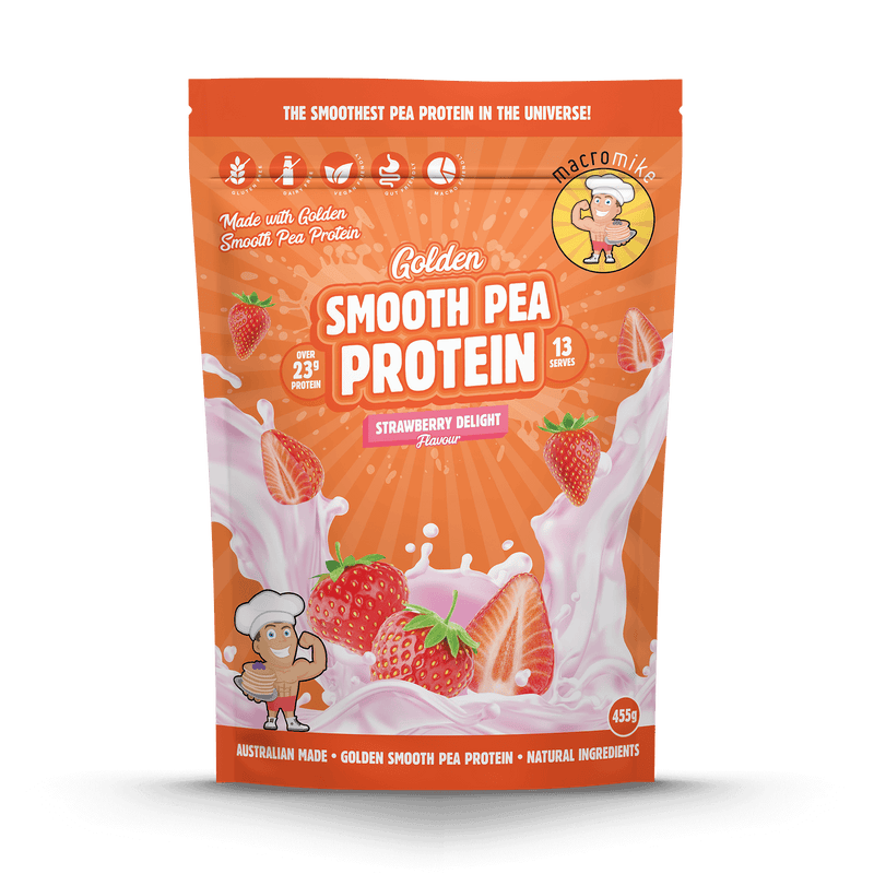 Strawberry Delight Golden Smooth Pea Protein (455g Bag)