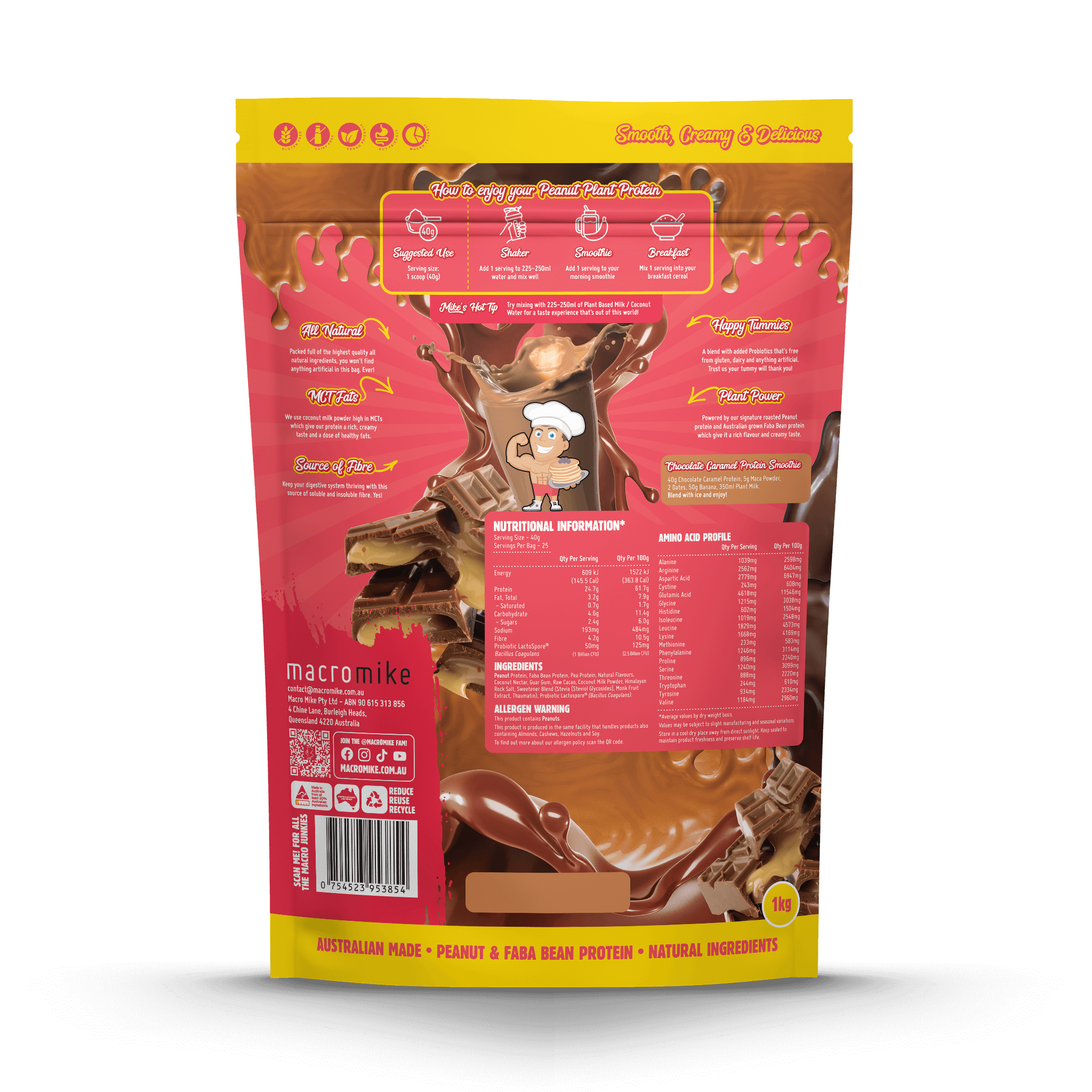 Chocolate Caramel Peanut Butter Protein (1kg Bag)
