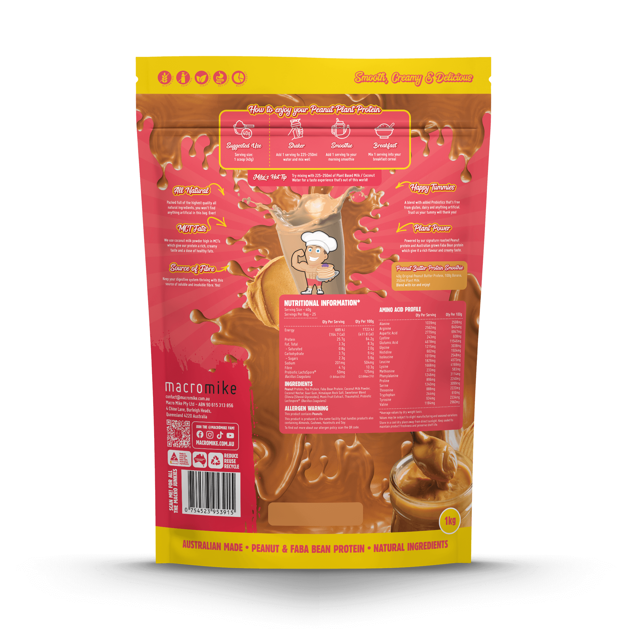 Original Peanut Butter Protein (1kg Bag)