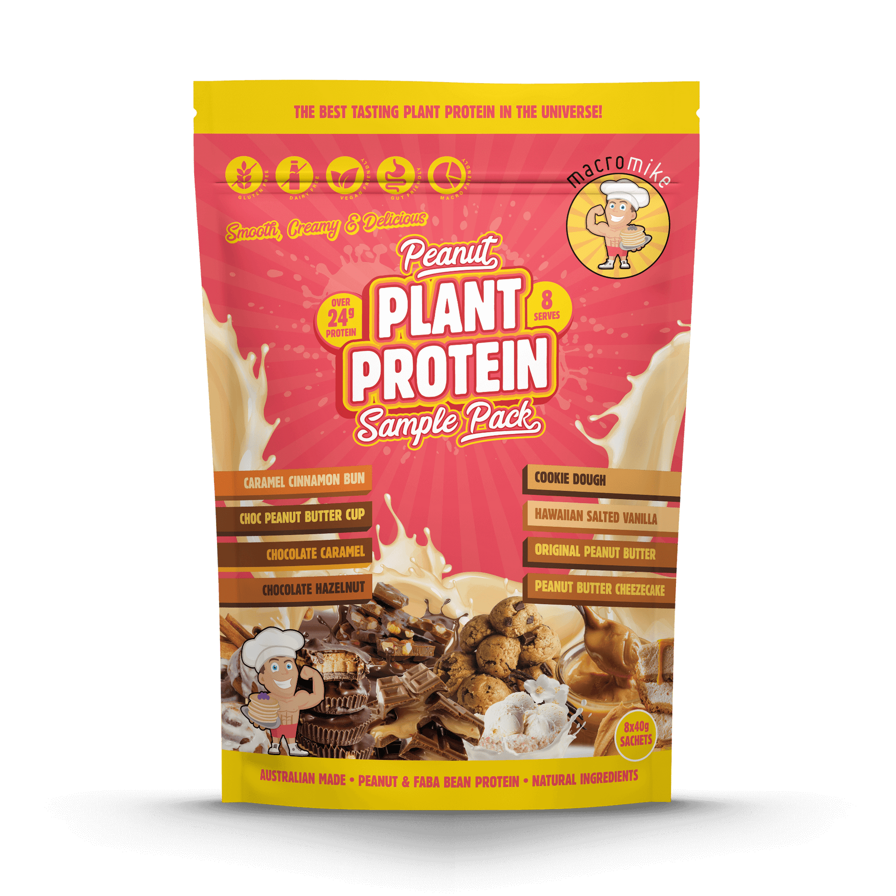 Protein Example Packets The Protein Sample Pack - Taste 8 Classic Flavours | Macro Mike