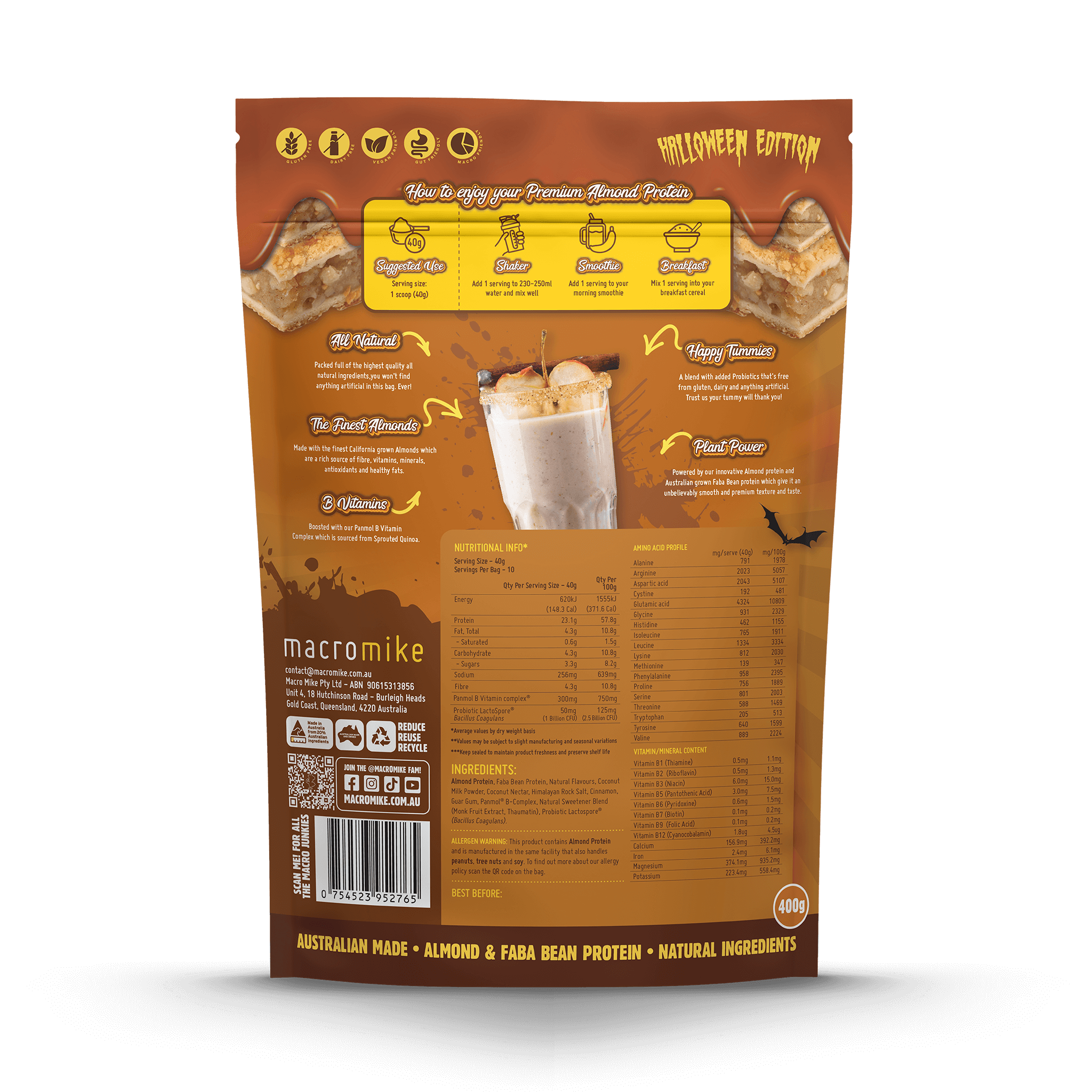 Creepy Caramelised Apple Crumble Almond Protein (400g)