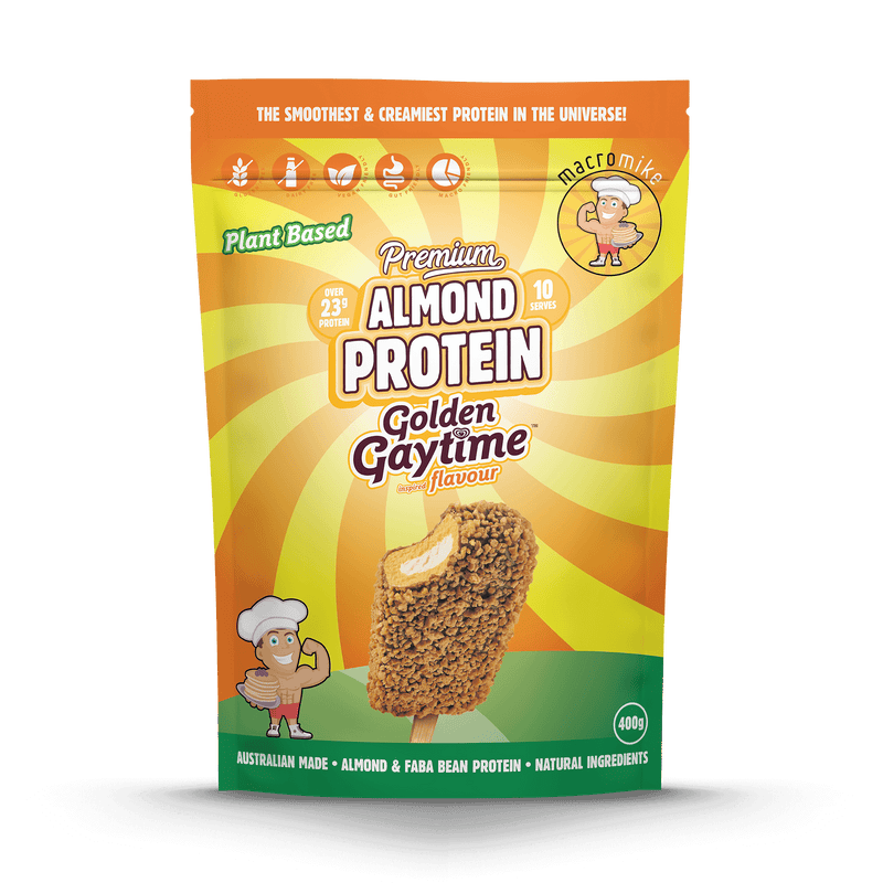Macro Mike x Golden Gaytime Premium Almond Protein (400g Bag)
