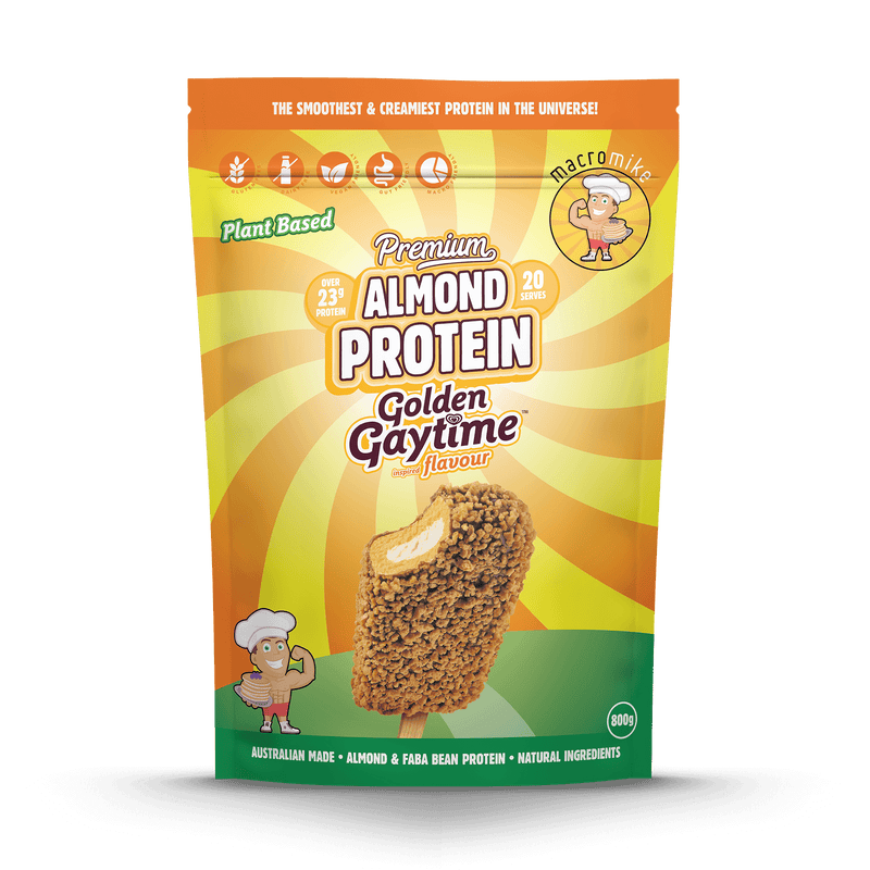 Macro Mike x Golden Gaytime Premium Almond Protein (800g Bag)