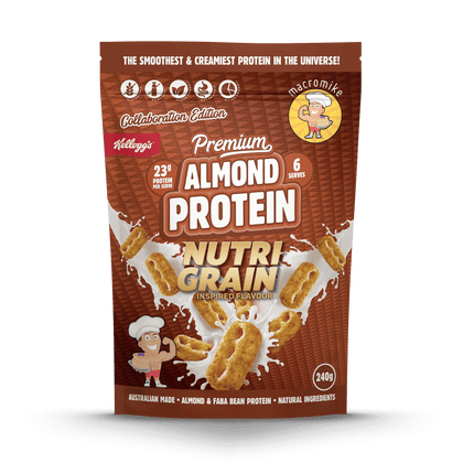 Macro Mike x Kellogg's Nutri-Grain Premium Almond Protein (240g Bag)