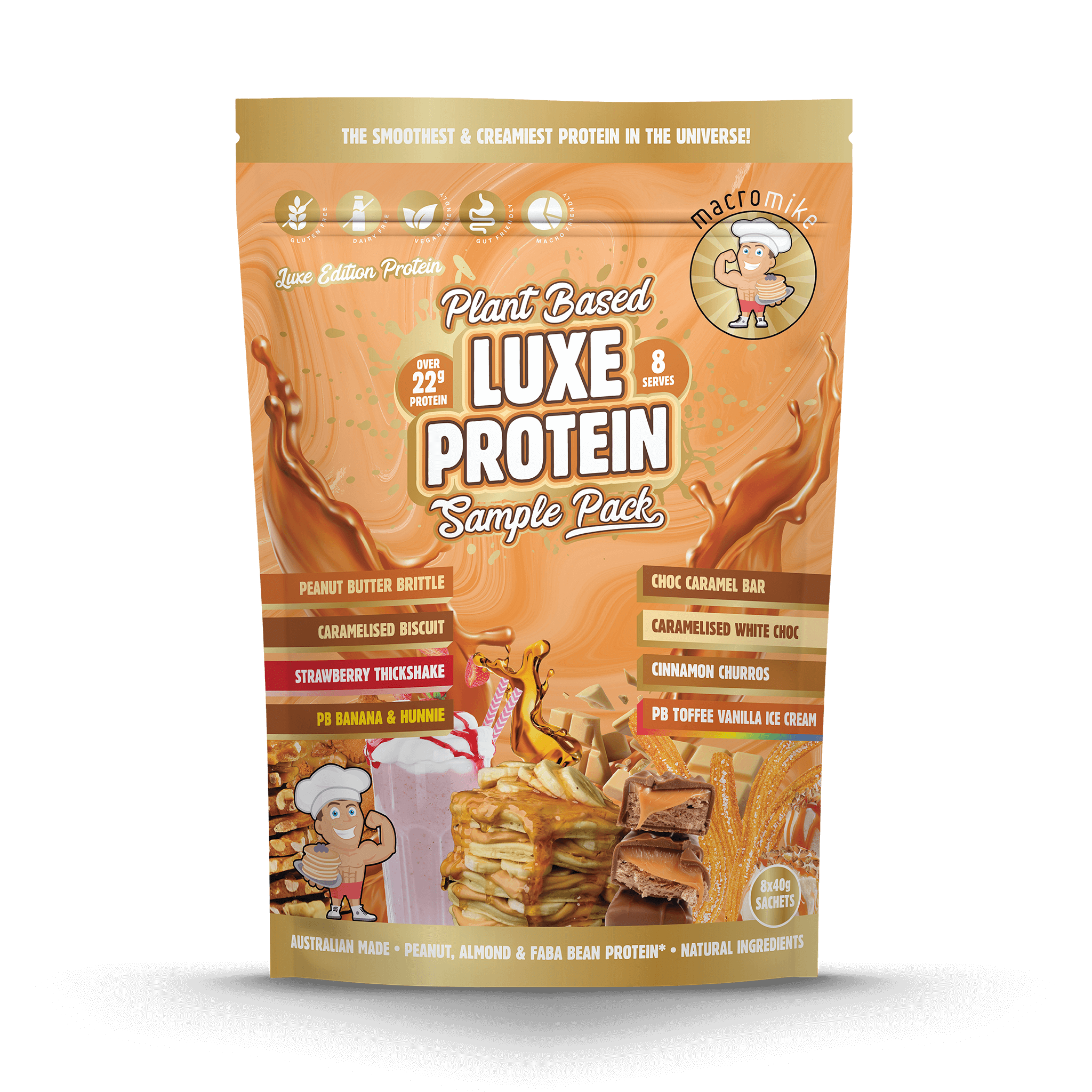 Luxe Protein Sample Pack - 8 x 40g Sachets