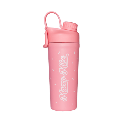 Limited Ed Insulated Steel Pink Protein Shaker