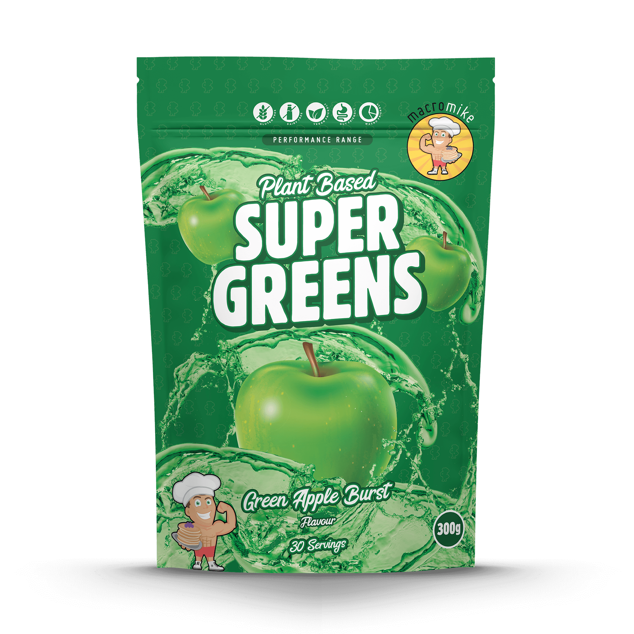 Green Apple Burst Super Greens (300g Bag)