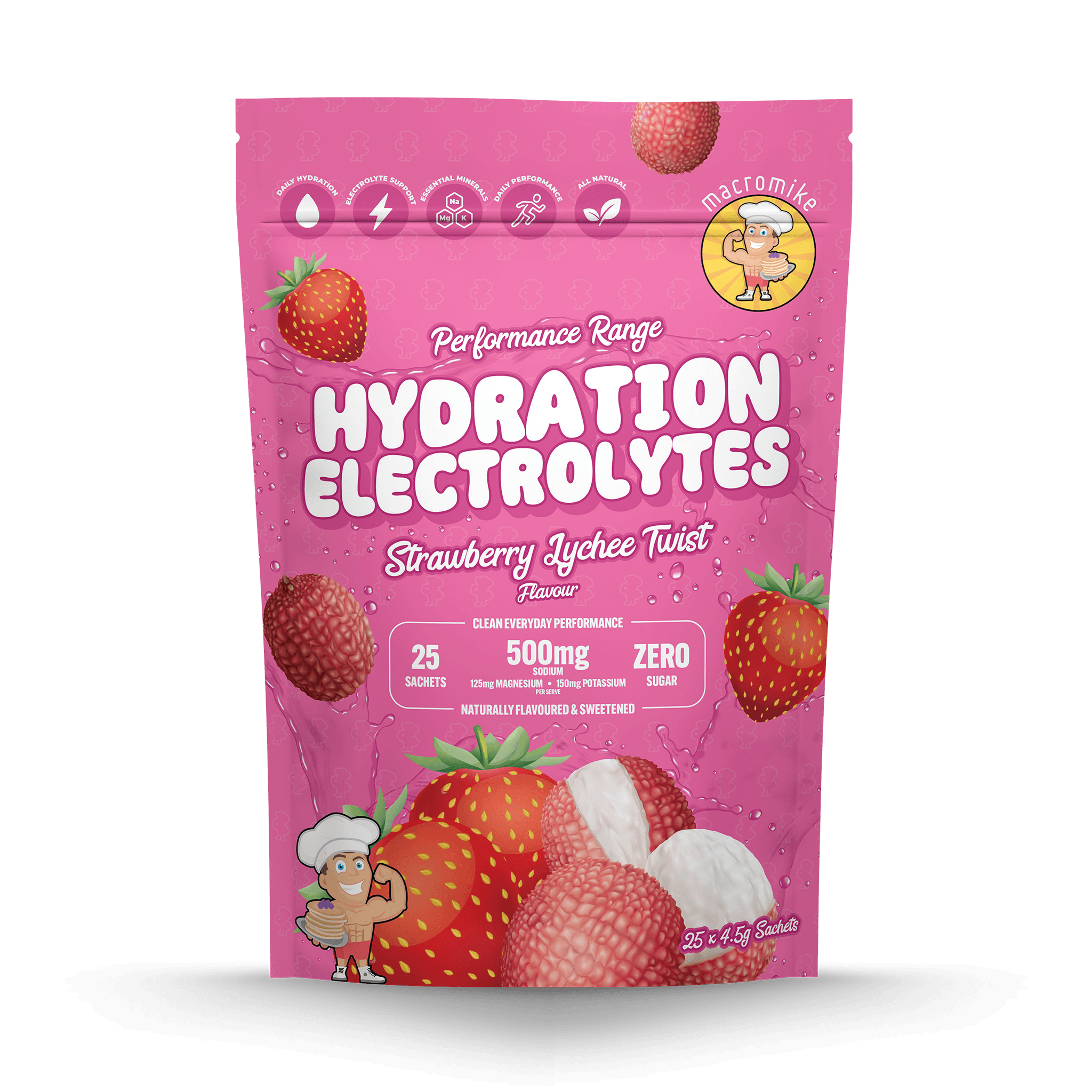 Strawberry Lychee Twist Hydration Electrolytes (25 x 4.5g Sachets) – New Range